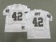 Men's Las Vegas Raiders #42 Ronnie Lott White Mitchell & Ness Jersey