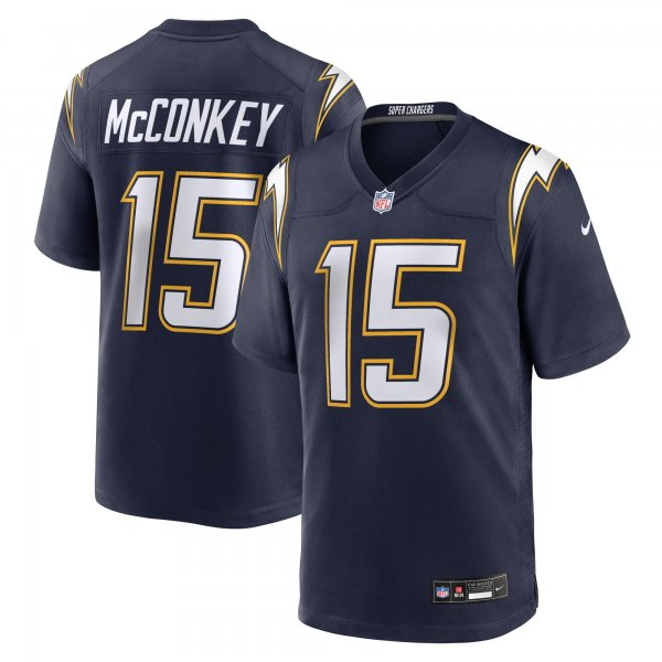 Men's Los Angeles Chargers #15 Ladd McConkey Nike Navy Alternate Super Chargers Game Player Jersey