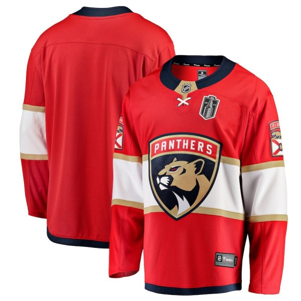 Men's Florida Panthers Fanatics 2025 Stanley Cup Final Home Breakaway Red Jersey