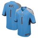 Men's #1 Cameron Ward Tennessee Titans Nike 2025 NFL Draft First Round Pick Game Light Blue Jersey