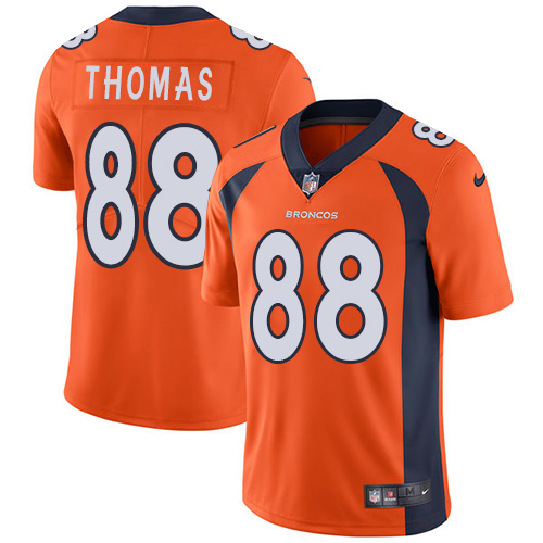 Nike Denver Broncos #88 Demaryius Thomas Orange Team Color Men's Stitched NFL Vapor Untouchable Limited Jersey