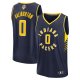 Men's Indiana Pacers #0 Tyrese Haliburton Fanatics Navy 2025 NBA Finals Fast Break Player Icon Edition Jersey