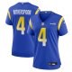 Women's Nike #4 Ahkello Witherspoon Royal Los Angeles Rams Team Game Jersey