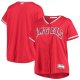 Women's Los Angeles Angels Red Plus Size Alternate Replica Team Jersey