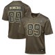 Youth #89 Brock Bowers Las Vegas Raiders Nike 2025 Salute to Service Game Olive Jersey