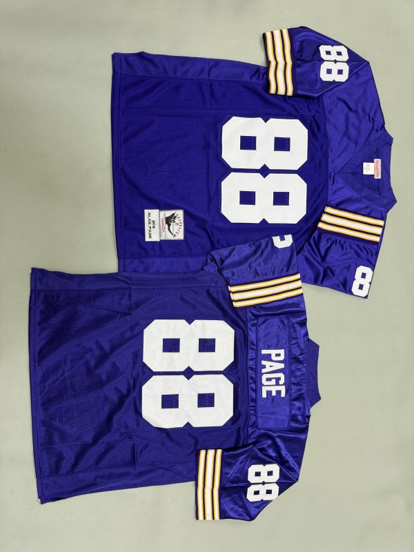 Men's #88 Alan Page Purple Minnesota Vikings Jersey