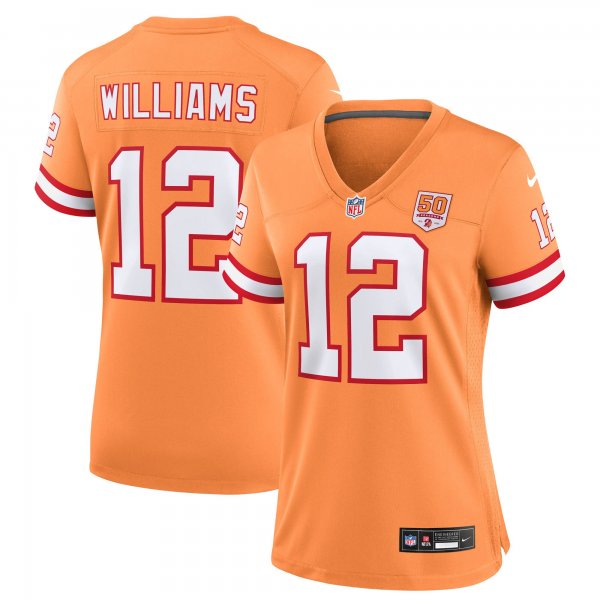 Women's Tampa Bay Buccaneers #12 Doug Williams Nike Creamsicle 50th Season Game Jersey
