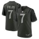 Men's #7 Justin Fields New York Jets Nike 2025 Rivalries Collection Game Gotham Green Jersey