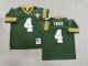 Men's Green Bay Packers #4 Brett Favre Green Mitchell & Ness Jersey