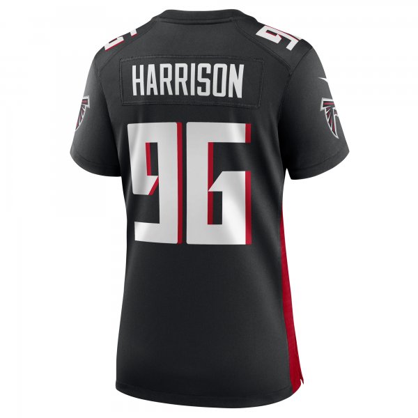 Women's Atlanta Falcons Zach Harrison Nike  Black Team Game Jersey