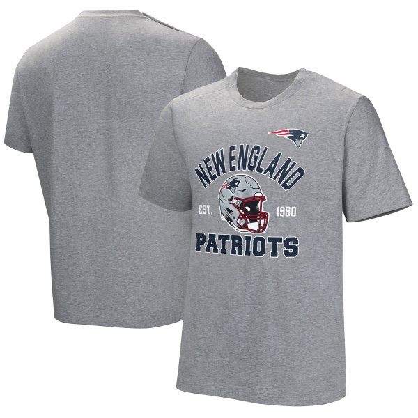 Men's New England Patriots  Gray Tackle Adaptive T-Shirt