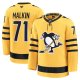 Men's Pittsburgh Penguins #71 Evgeni Malkin Gold Alternate Premium Player Jersey