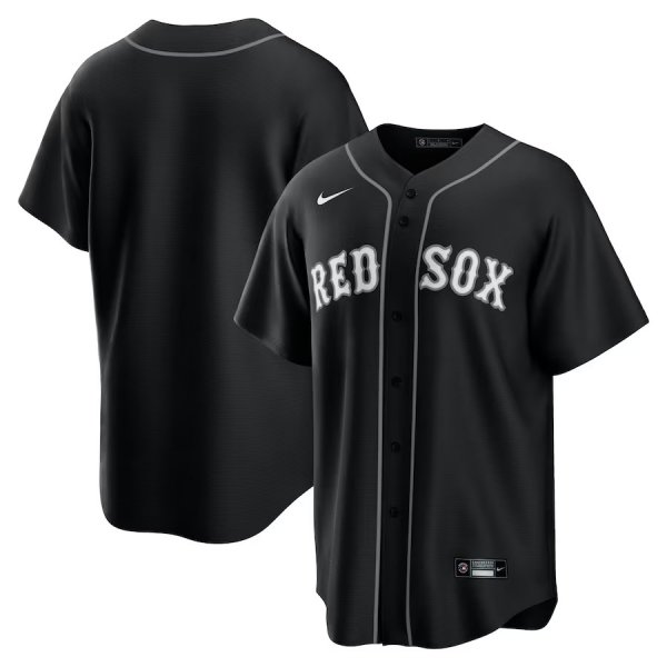 Men's Boston Red Sox Nike Black Lights Out Replica Jersey
