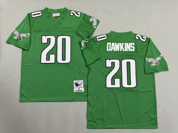 Men's Philadelphia Eagles #20 Brian Dawkins Kelly Green Jersey