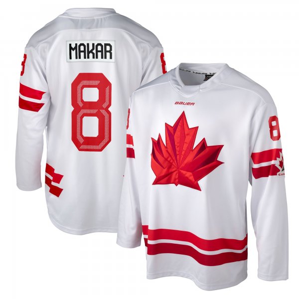 Men's #8 Cale Makar White Hockey Canada 2026 Jersey