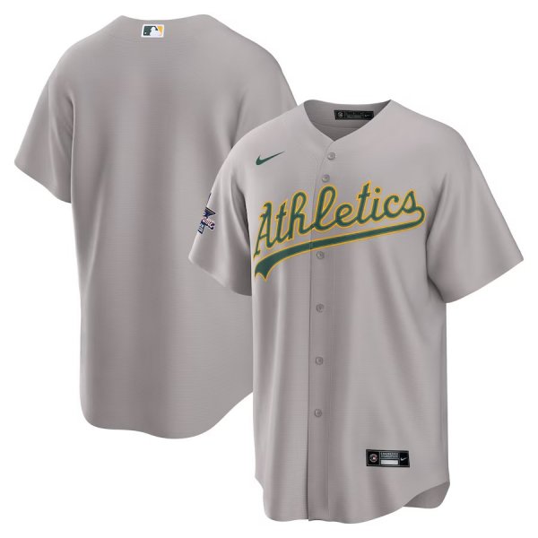 Men's Athletics Nike Gray 2025 MLB All-Star Game Jersey Away Replica Jersey