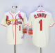 St. Louis Cardinals #1 Ozzie Smith Cream Cool Base Stitched MLB Jersey