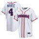 Men's Dominican Republic Baseball Ketel Marte Nike White 2026 World Baseball Classic Home Stadium Jersey