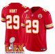 Youth Kansas City Chiefs #29 Kareem Hunt Red Super Bowl LIX F.U.S.E. Vapor Limited Stitched Jersey