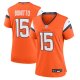 Women's Nike #15 Nik Bonitto Orange Denver Broncos Team Game Jersey