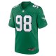 Men's Philadelphia Eagles Jalen Carter Nike Kelly Green Alternate Game Jersey