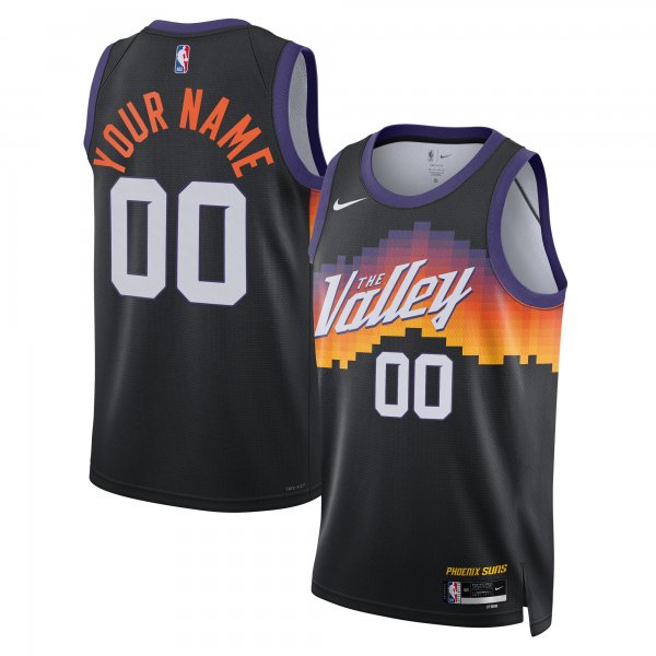Men's Unisex Phoenix Suns Nike Black 2025/26 City Edition Swingman Custom Jersey