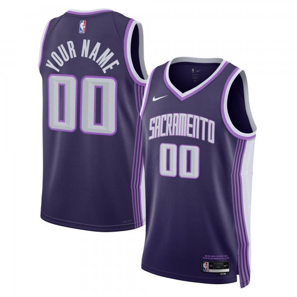 Men's Unisex Sacramento Kings Nike Purple 2025/26 City Edition Swingman Custom Jersey