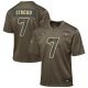 Youth #7 C.J. Stroud Houston Texans Nike 2025 Salute to Service Game Olive Jersey