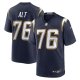 Men's Los Angeles Chargers #76 Joe Alt Nike Navy Alternate Super Chargers Game Player Jersey