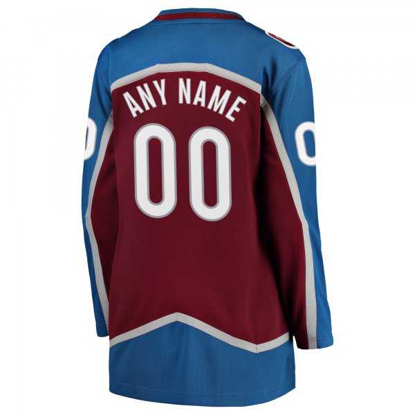 Women's Colorado Avalanche Fanatics Maroon Home Breakaway Custom Jersey