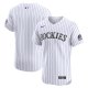 Men's Colorado Rockies Nike White Home Elite Jersey