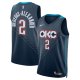 Men's Unisex Oklahoma City Thunder #2 Shai Gilgeous-Alexander Nike Navy 2025/26 Swingman City Edition Jersey