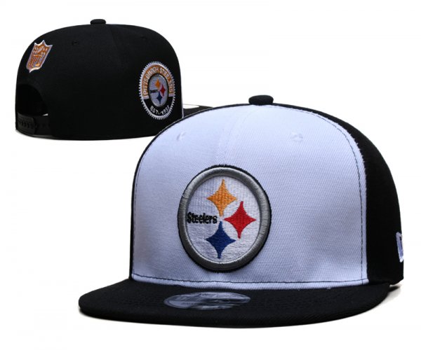 Pittsburgh Steelers Black and White Cap