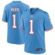Men's #1 Cameron Ward Tennessee Titans Nike 2025 NFL Draft First Round Pick 2nd Alternate Game Light Blue Jersey