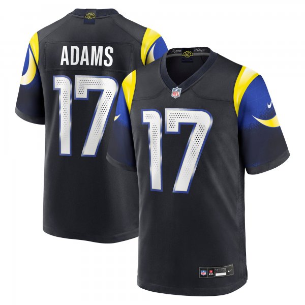 Men's #17 Davante Adams Los Angeles Rams Nike 2025 Rivalries Collection Game Midnight Blue Jersey