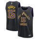 Youth Los Angeles Lakers #15 Austin Reaves Fanatics Black 2025/26 City Edition Fast Break Jersey