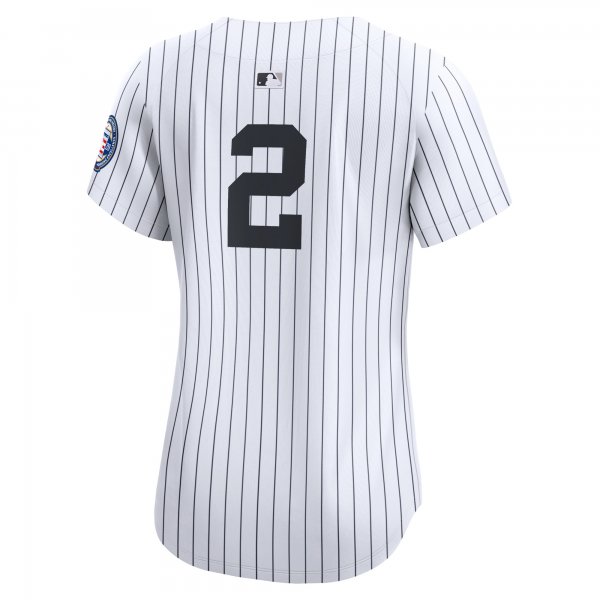 Women's New York Yankees Derek Jeter Nike White Home Limited Player Jersey