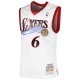 Men's Philadelphia 76ers Allen Iverson Mitchell & Ness White 2001/02 Hardwood Classics Swingman Jersey
