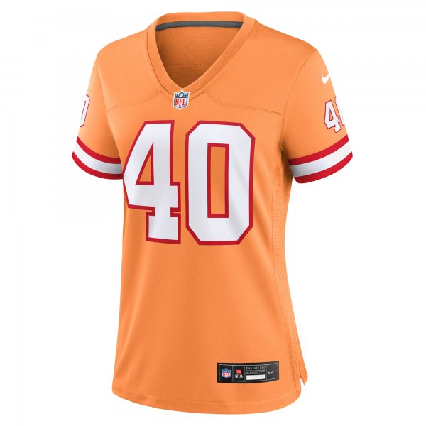 Women's Tampa Bay Buccaneers Mike Alstott Nike Orange Throwback Game Jersey