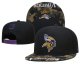 Minnesota Vikings Black Camouflage Cap