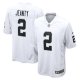 Men's Las Vegas Raiders #2 Ashton Jeanty Nike White Game Jersey