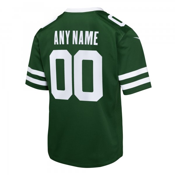 Youth New York Jets  Nike Legacy Green Custom Game Jersey