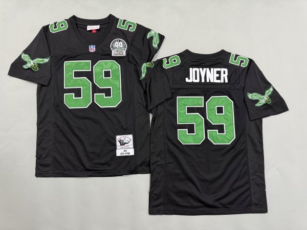 Men's Philadelphia Eagles #59 Seth Joyner Black Jersey