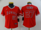 Youth Los Angeles Angels of Anaheim #27 Mike Trout Red New Cool Base Stitched MLB Jersey
