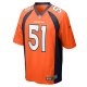 Men's Denver Broncos Ronnie Perkins Nike  Orange  Game Jersey