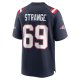 Men's New England Patriots Cole Strange Nike Navy Player Game Jersey