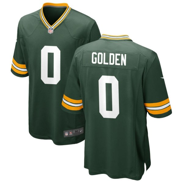 Men's Green Bay Packers #0 Matthew Golden Nike Green Game Jersey
