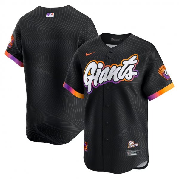 Men's San Francisco Giants Nike 2025 City Connect Limited Anthracite Jersey