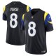 Men's #8 Jared Verse Los Angeles Rams Nike 2025 Rivalries Collection Limited Midnight Blue Jersey