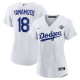 Women's Los Angeles Dodgers #18 Yoshinobu Yamamoto Nike White 2025 World Series Home Player Jersey